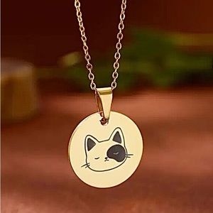 Cute Cat Pendant Necklace.
